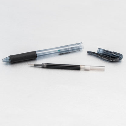 Pentel EnerGel-X Retractable Liquid Gel Pen, (0.5mm) Needle Tip, Fine Line, Black Ink (BLN105-A)