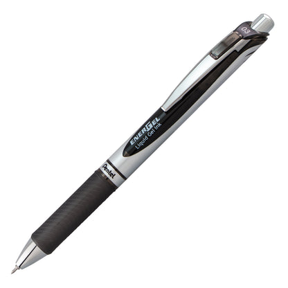 Pentel EnerGel RTX Retractable Liquid Gel Pen, (0.3mm) Needle Tip, Extra Fine Line, Black Ink (BLN73-A)