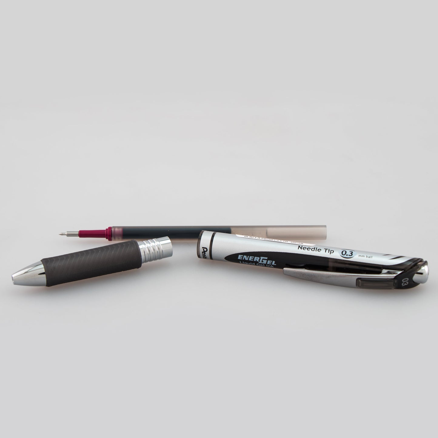 Pentel EnerGel RTX Retractable Liquid Gel Pen, (0.3mm) Needle Tip, Extra Fine Line, Black Ink (BLN73-A)