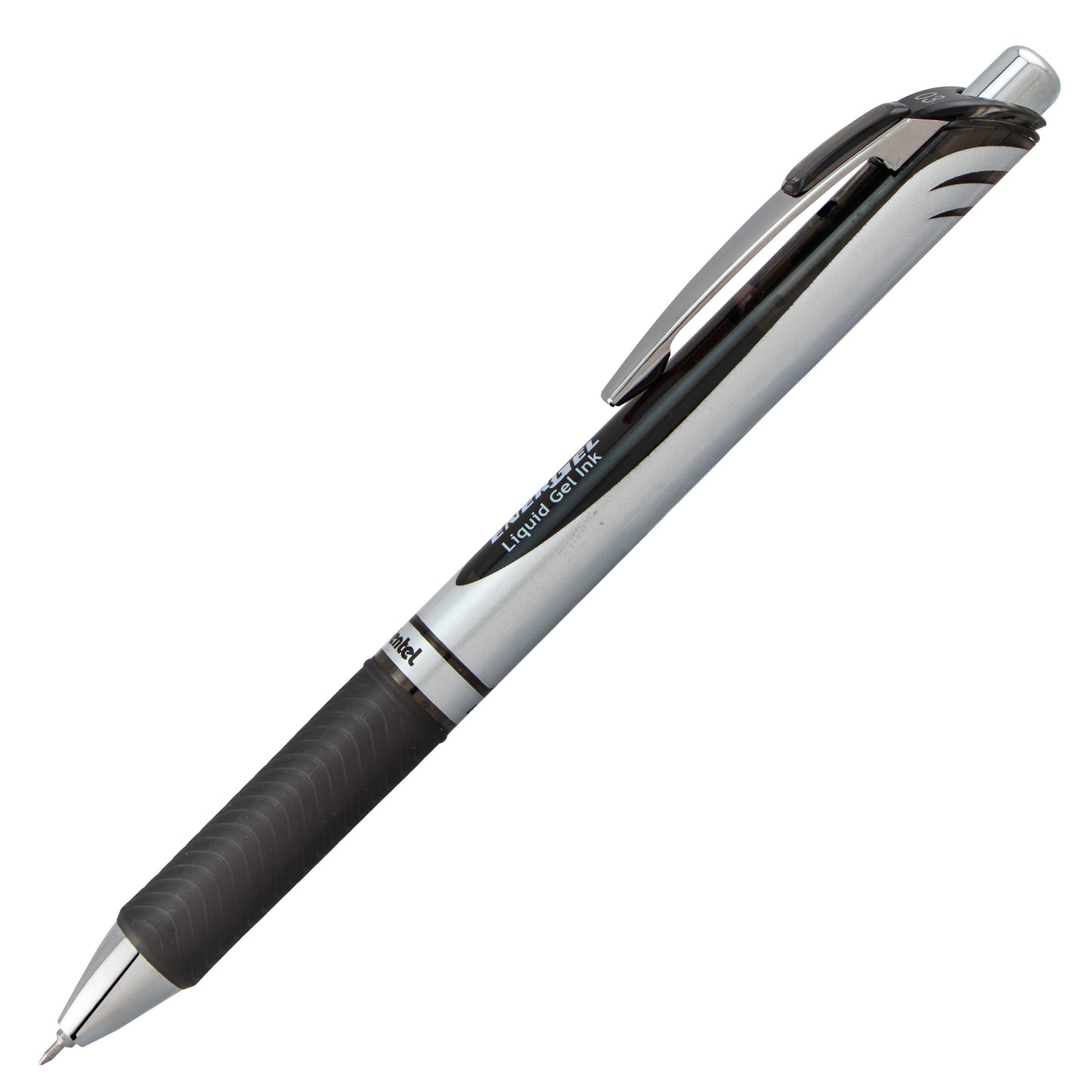 Pentel EnerGel RTX Retractable Liquid Gel Pen, (0.3mm) Needle Tip, Extra Fine Line, Black Ink (BLN73-A)