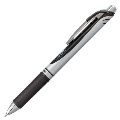 Pentel EnerGel RTX Retractable Liquid Gel Pen, (0.3mm) Needle Tip, Extra Fine Line, Black Ink (BLN73-A)