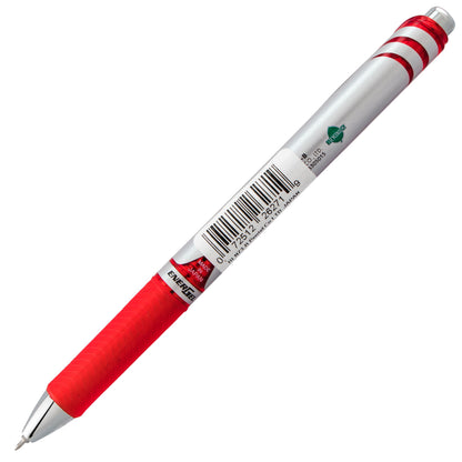 Pentel EnerGel RTX Retractable Liquid Gel Pen, (0.3mm) Needle Tip, Extra Fine Line, Red Ink (BLN73-B), 48 Dozen