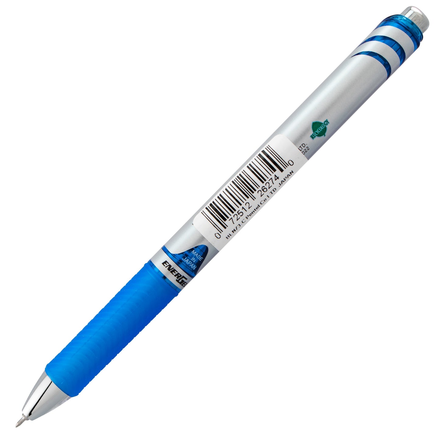 Pentel EnerGel RTX Retractable Liquid Gel Pen, (0.3mm) Needle Tip, Extra Fine Line, Blue Ink (BLN73-C)