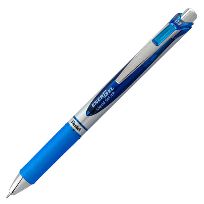 Pentel EnerGel RTX Retractable Liquid Gel Pen, (0.3mm) Needle Tip, Extra Fine Line, Blue Ink (BLN73-C)