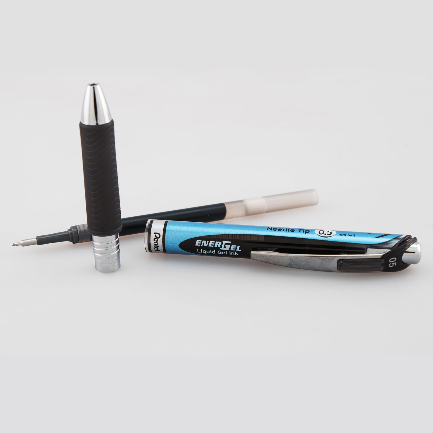 Pentel EnerGel RTX Retractable Liquid Gel Pen, (0.5mm) Needle Tip, Fine Line, Black Ink (BLN75-A)