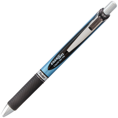 Pentel EnerGel RTX Retractable Liquid Gel Pen, (0.7mm) Needle Tip, Medium Line, Black Ink (BLN77-A)