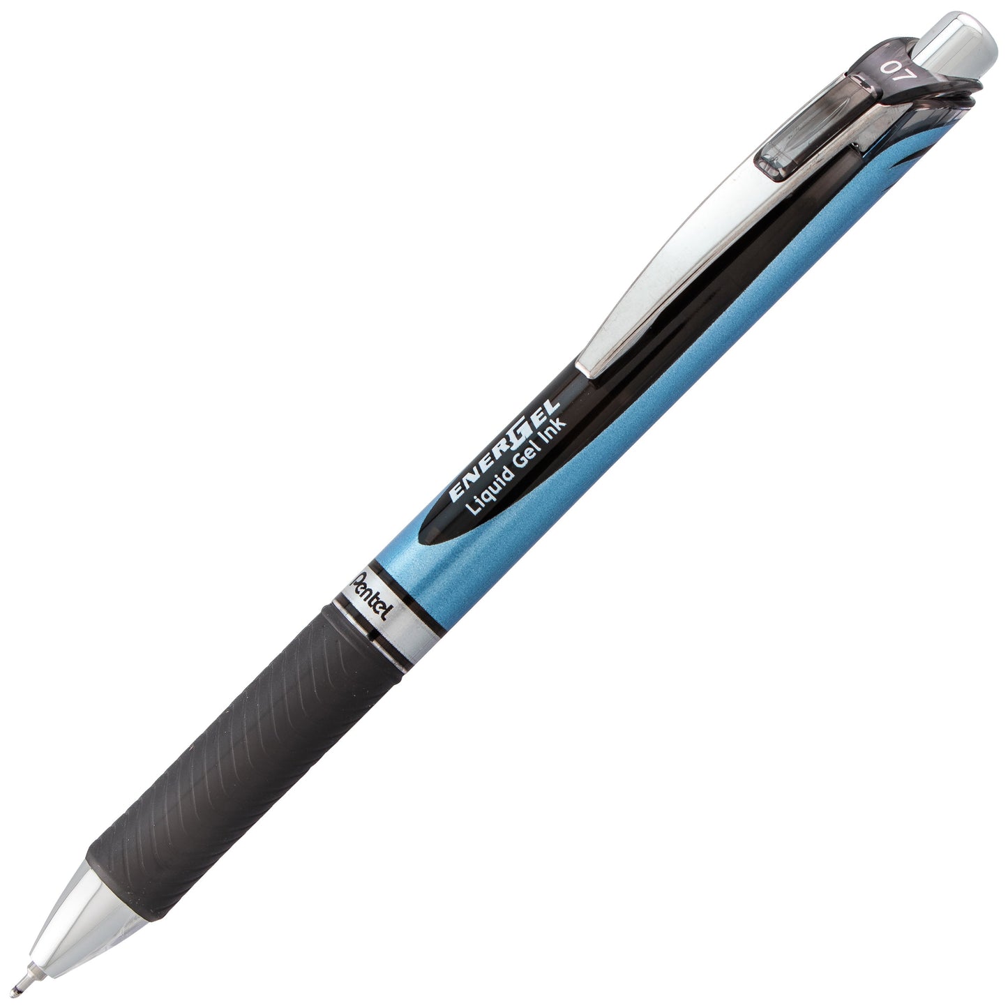 Pentel EnerGel RTX Retractable Liquid Gel Pen, (0.7mm) Needle Tip, Medium Line, Black Ink (BLN77-A)