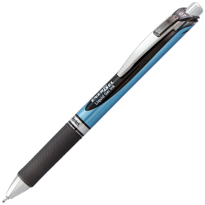 Pentel EnerGel RTX Retractable Liquid Gel Pen, (0.7mm) Needle Tip, Medium Line, Black Ink (BLN77-A)