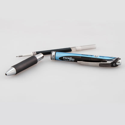 Pentel EnerGel RTX Retractable Liquid Gel Pen, (0.7mm) Needle Tip, Medium Line, Black Ink (BLN77-A)