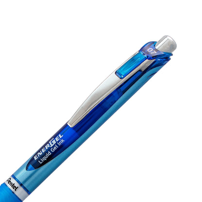 Pentel EnerGel RTX Retractable Liquid Gel Pen, (0.7mm) Needle Tip, Medium Line, Blue Ink (BLN77-C)