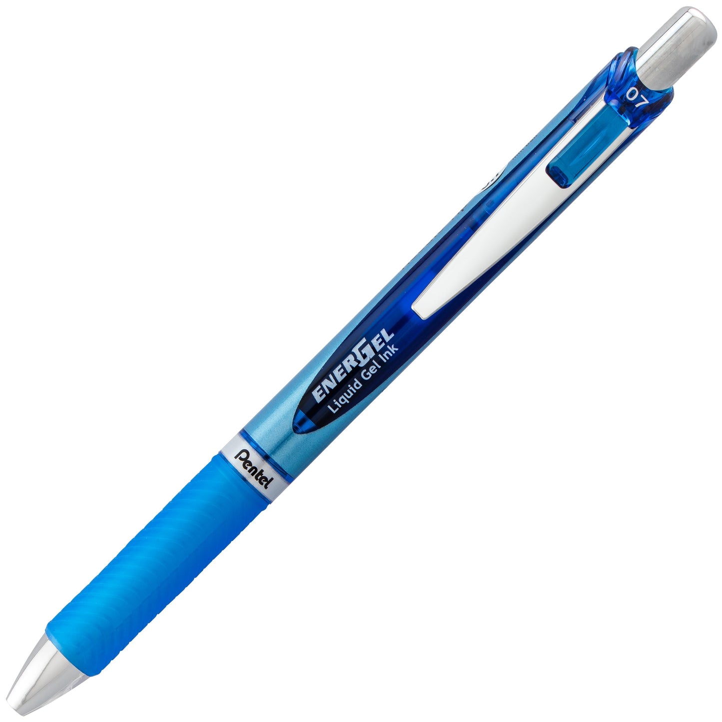Pentel EnerGel RTX Retractable Liquid Gel Pen, (0.7mm) Needle Tip, Medium Line, Blue Ink (BLN77-C)