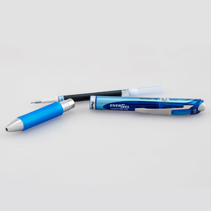Pentel EnerGel RTX Retractable Liquid Gel Pen, (0.7mm) Needle Tip, Medium Line, Blue Ink (BLN77-C)