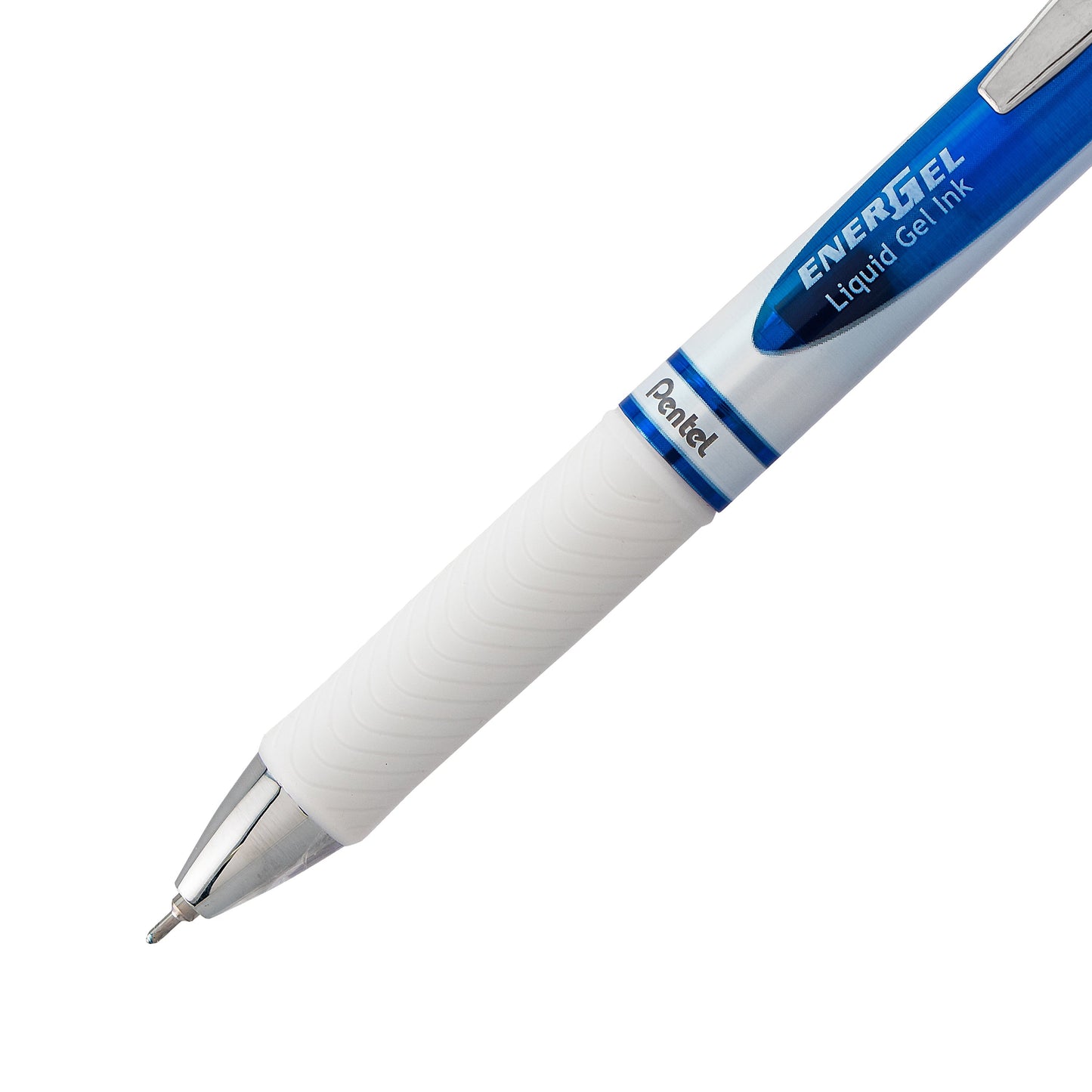 Pentel EnerGel Pearl Retractable Liquid Gel Pen, (0.7mm) Needle Tip, Medium Line, Blue Ink (BLN77PW-C)