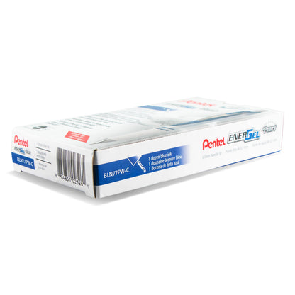 Pentel EnerGel Pearl Retractable Liquid Gel Pen, (0.7mm) Needle Tip, Medium Line, Blue Ink (BLN77PW-C)