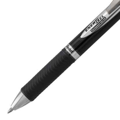 Pentel EnerGel PRO Permanent Gel Pen, (0.7mm) Medium Line, Black Ink (BLP77-A), 48 Dozen