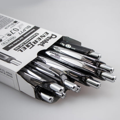 Pentel EnerGel PRO Permanent Gel Pen, (0.7mm) Medium Line, Black Ink (BLP77-A), 48 Dozen