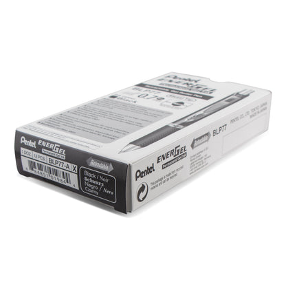Pentel EnerGel PRO Permanent Gel Pen, (0.7mm) Medium Line, Black Ink (BLP77-A), 48 Dozen