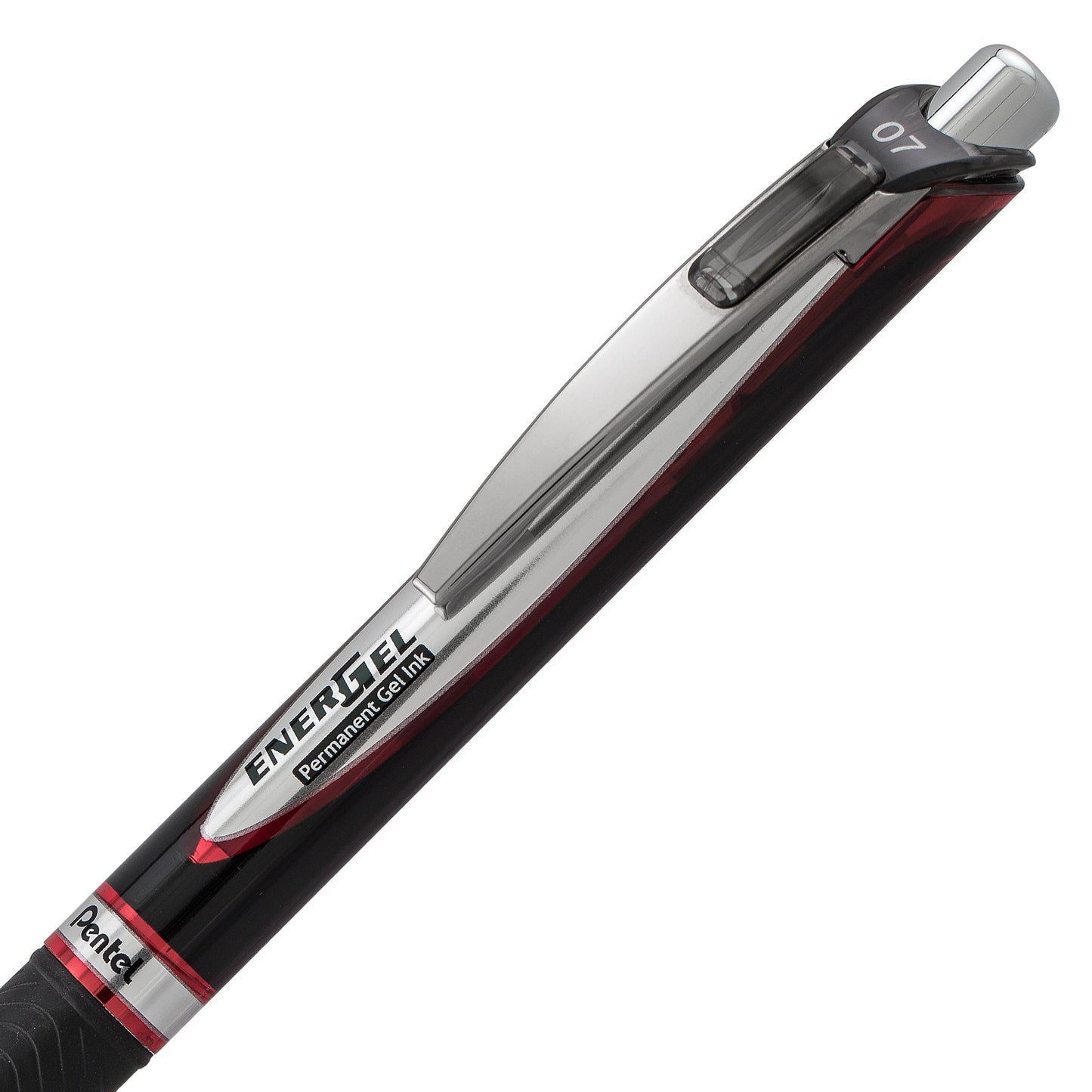 EnerGel PRO Permanent Gel Pen, (0.7mm) Medium Line, Red Ink (BLP77-B)