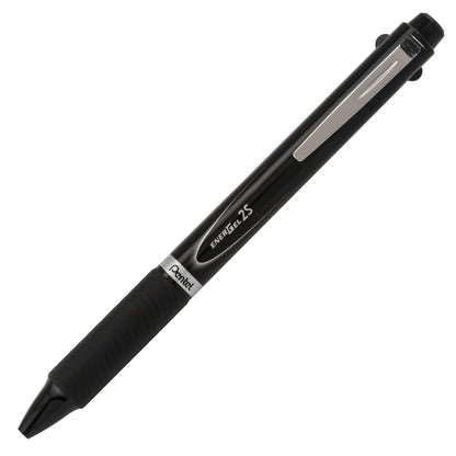 EnerGel 2S Multi-Function, 2-Ink + Pencil, (0.5mm) Fine Line, Black/Red Ink/0.5mm Pencil, Black Barrel (BLW355A)