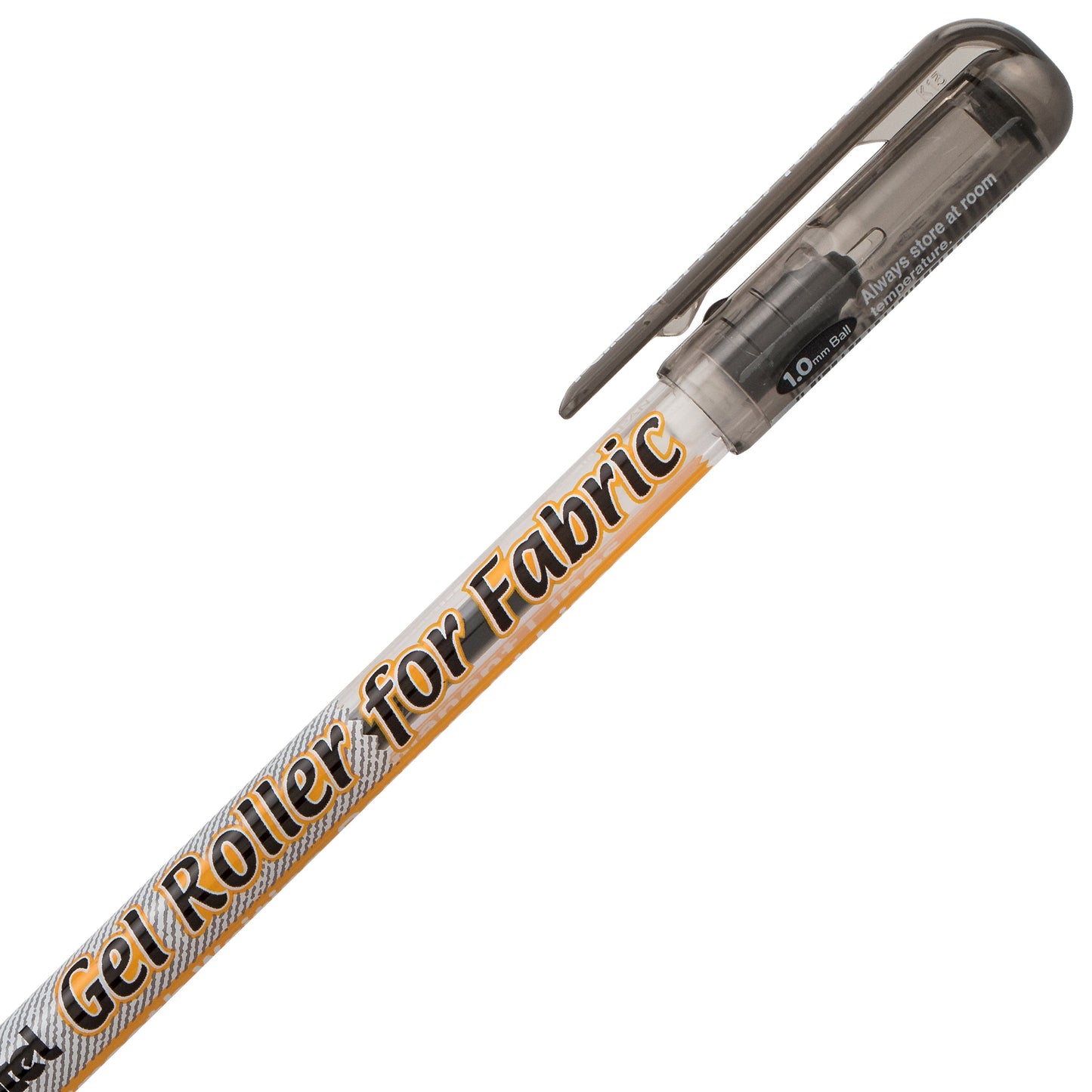 Pentel Arts Gel Roller For Fabric, (1.0mm) Bold Lines, Permanent, Black Ink (BN15-A)