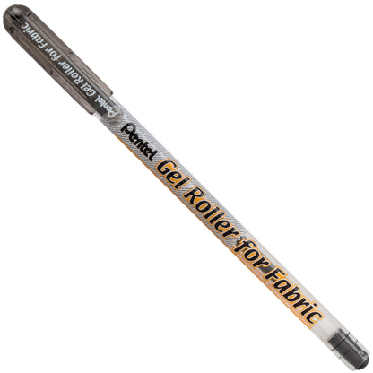 Pentel Arts Gel Roller For Fabric, (1.0mm) Bold Lines, Permanent, Black Ink (BN15-A)