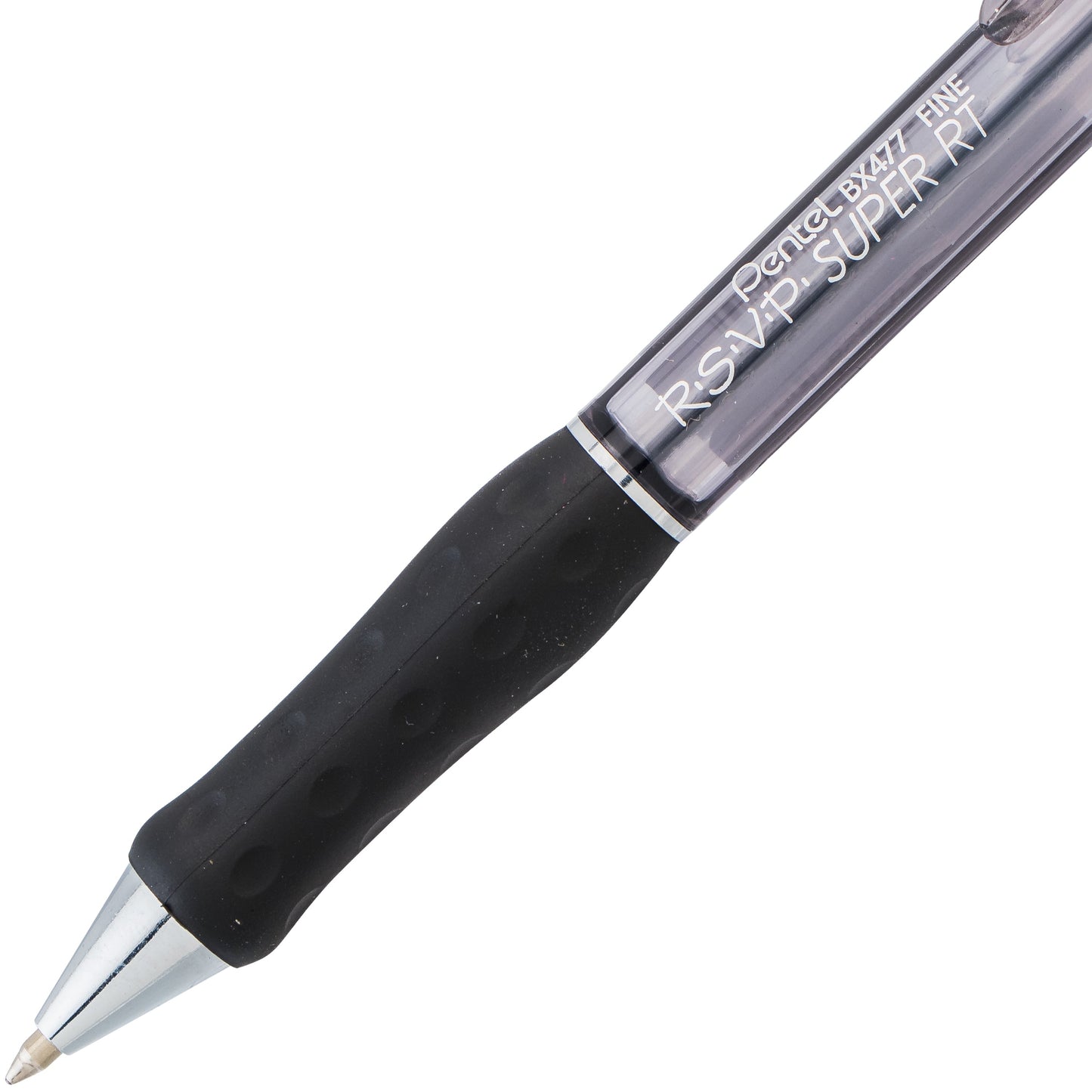 RSVP Super RT Ballpoint Pen, (0.7mm) Fine Line, Black Ink (BX477-A)