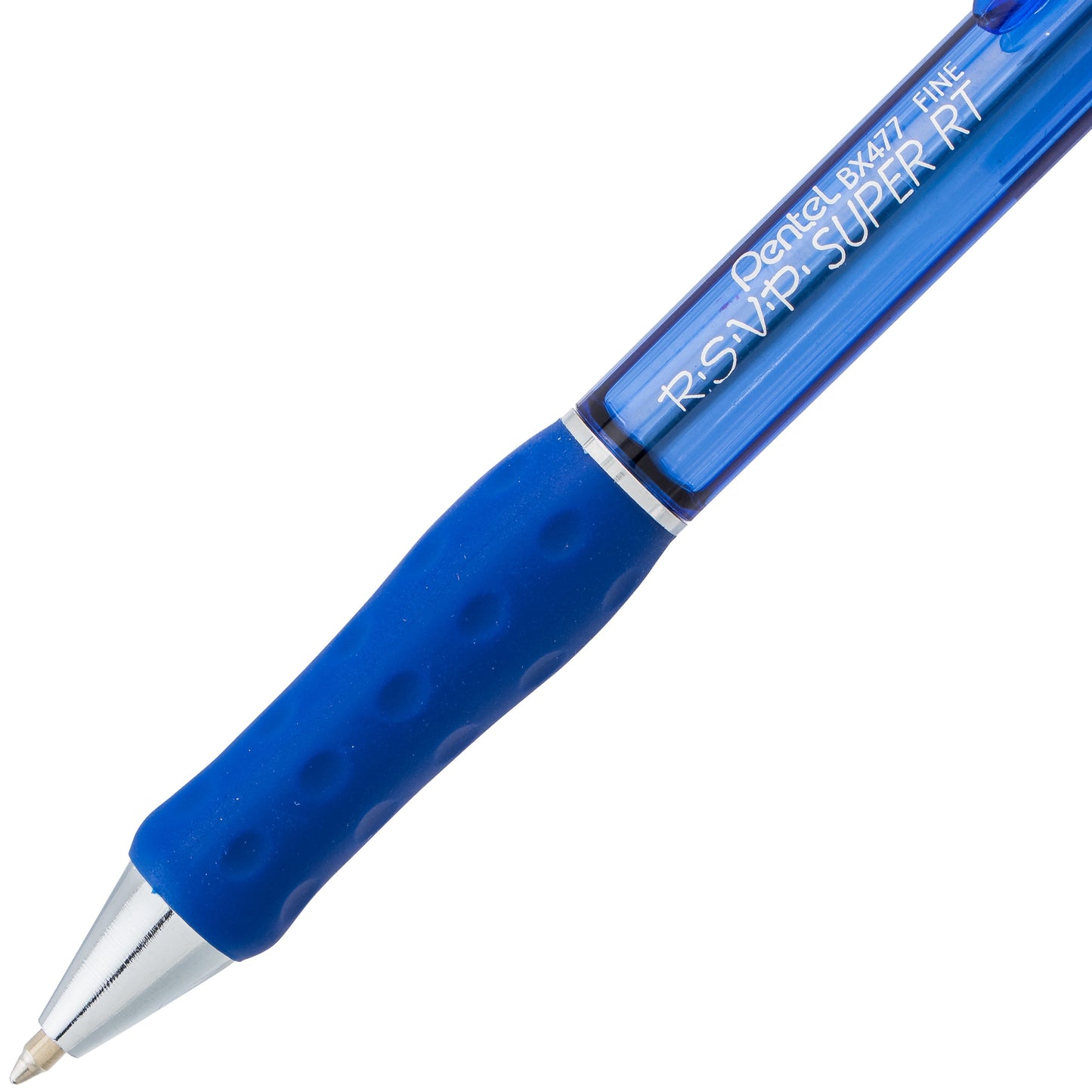 RSVP Super RT Ballpoint Pen, (0.7mm) Fine Line, Blue Ink (BX477-C)