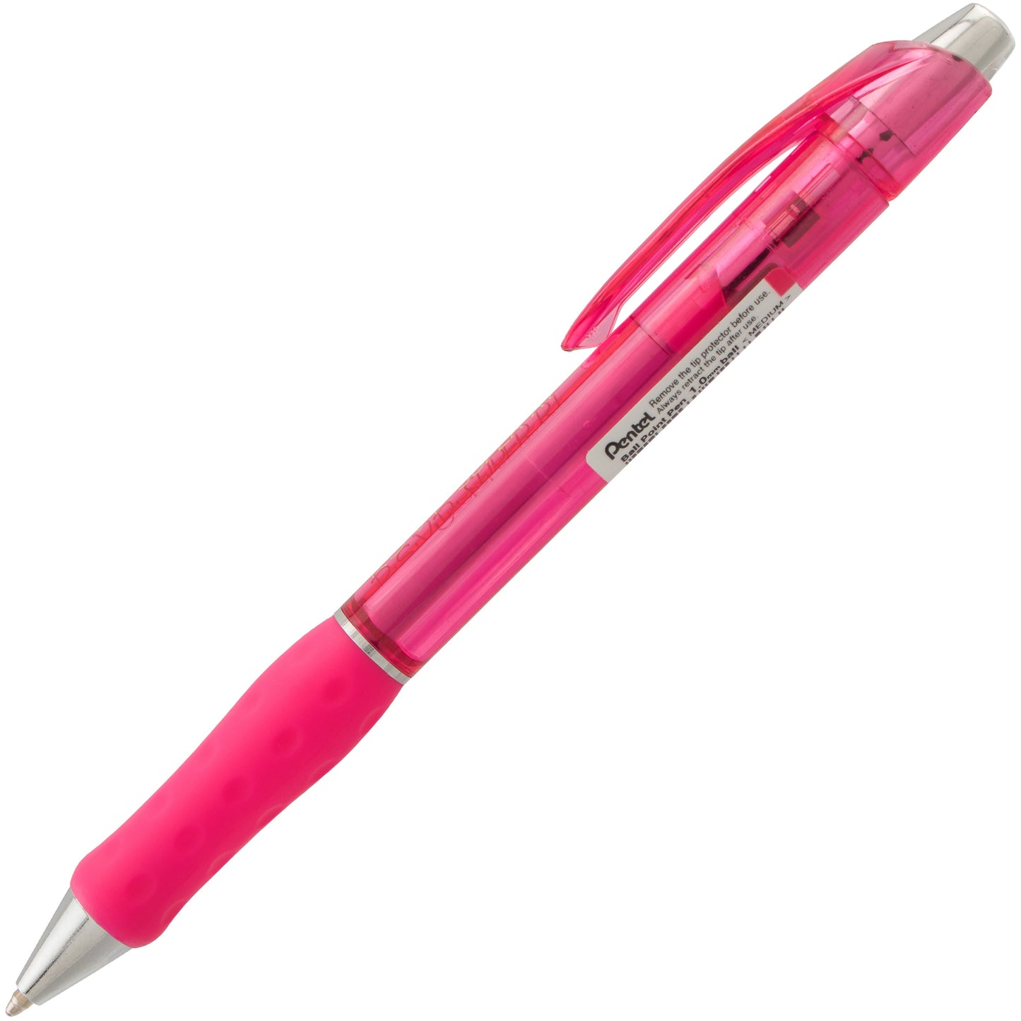 RSVP Super RT Ballpoint Pen, (1.0mm) Medium Line, Pink Ink (BX480-P)