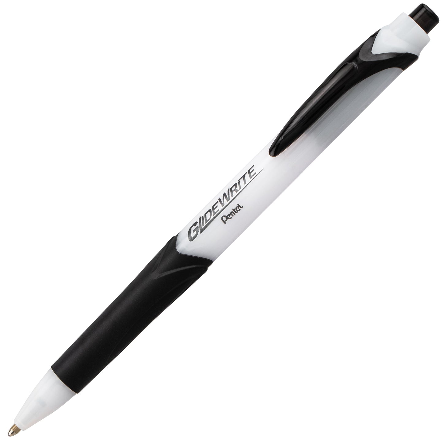 Pentel GlideWrite Ballpoint Pen with TechniFlo Ink, (1.0mm) Medium Line, Black (BX910-A)