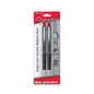 GlideWrite Signature Gun Metal, (0.7mm) Needle Tip, Red Ink, 2-pk (BX927BP2B)