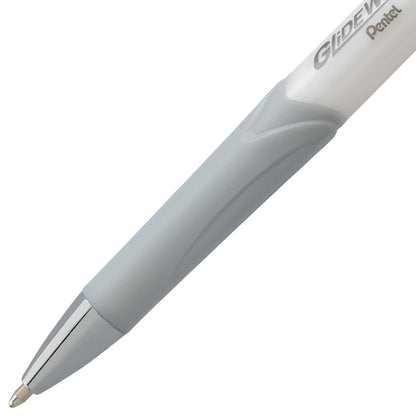 GlideWrite Signature Ballpoint Pen Pearl White Barrel, (1.0mm) Medium line, Green Ink (BX930W-D)