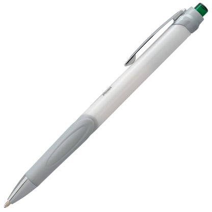 GlideWrite Signature Ballpoint Pen Pearl White Barrel, (1.0mm) Medium line, Green Ink (BX930W-D)
