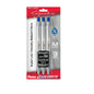 GlideWrite Signature Ballpoint Pen, (1.0mm) medium, white barrel, Blue Ink, 3-pk (BX930WBP3C)
