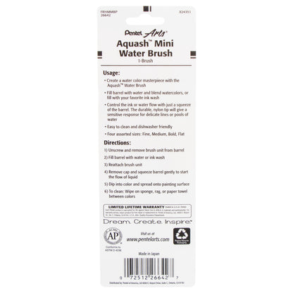 Pentel Arts Aquash Water Brush Mini, 1-Pk Carded (FRHMMBP)