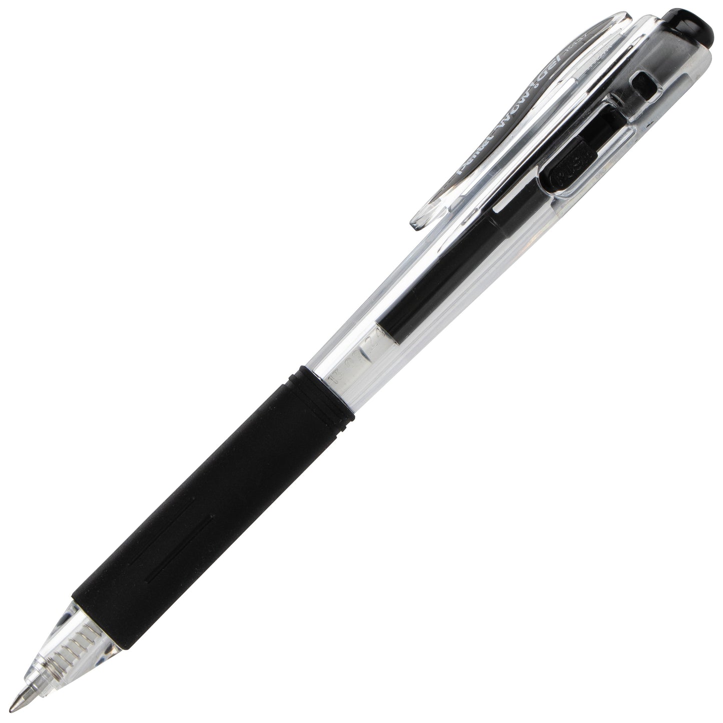 Wow! Gel Retractable Gel Pen, (0.7mm) Medium Line, Black Ink (K437-A)