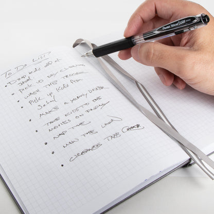 Wow! Gel Retractable Gel Pen, (0.7mm) Medium Line, Black Ink (K437-A)