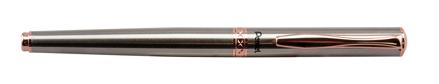 Pentel Libretto EnerGel Liquid Gel Pen, (0.7mm) Rose Gold Barrel, Black Ink (K600PG-A)