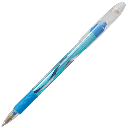 Sunburst Metallic Gel Pen, Medium Line, Permanent Blue Ink (K908-MC)