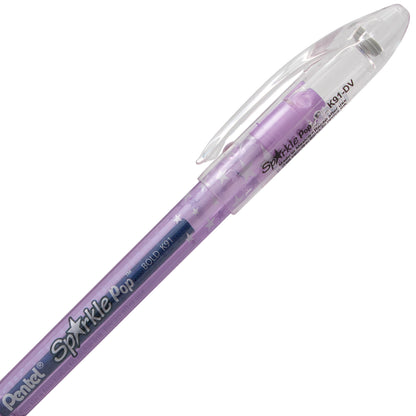 Sparkle Pop Metallic Gel Pen, (1.0mm) Bold Line, Violet-Blue Ink (K91-DV)