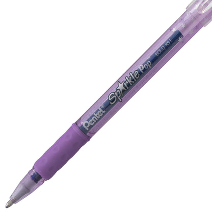 Sparkle Pop Metallic Gel Pen, (1.0mm) Bold Line, Violet-Blue Ink (K91-DV)