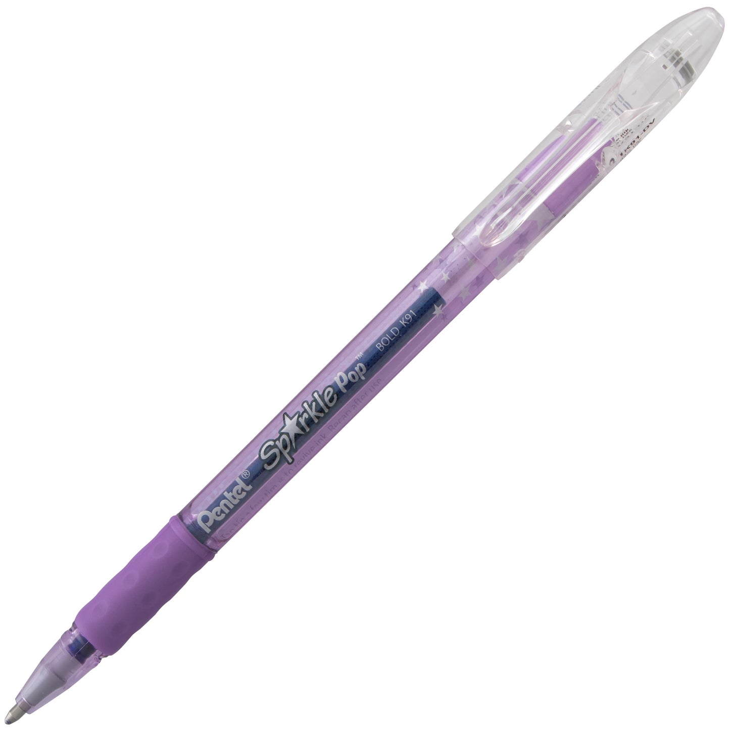 Sparkle Pop Metallic Gel Pen, (1.0mm) Bold Line, Violet-Blue Ink (K91-DV)