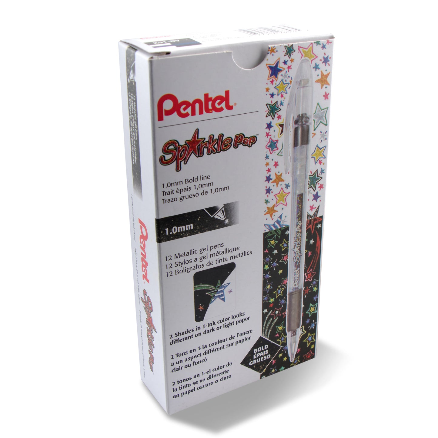 Sparkle Pop Metallic Gel Pen, (1.0mm) Bold Line, Violet-Blue Ink (K91-DV)