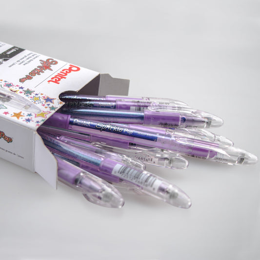 Sparkle Pop Metallic Gel Pen, (1.0mm) Bold Line, Violet-Blue Ink (K91-DV)