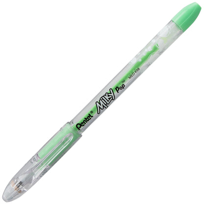 Milky Pop Pastel Gel Pen, (0.8mm) Medium Line, Mint Green Ink (K98-LK)