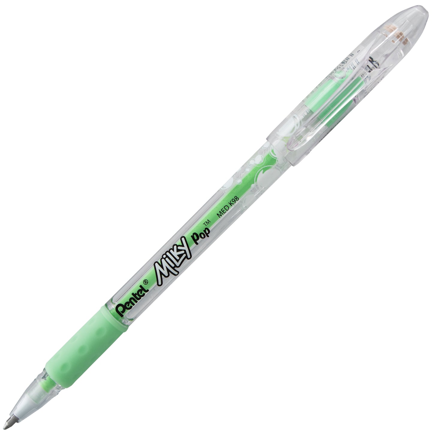 Milky Pop Pastel Gel Pen, (0.8mm) Medium Line, Mint Green Ink (K98-LK)