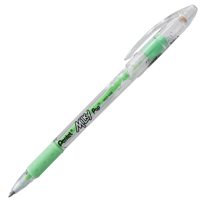 Milky Pop Pastel Gel Pen, (0.8mm) Medium Line, Mint Green Ink (K98-LK)
