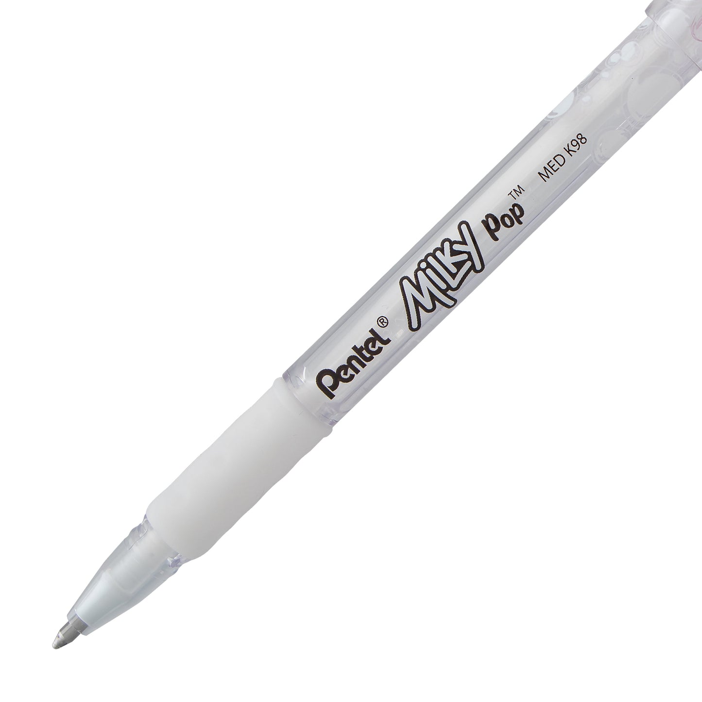 Milky Pop Pastel Gel Pen, (0.8mm) Medium Line, White Ink (K98-W)