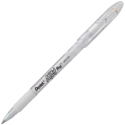 Milky Pop Pastel Gel Pen, (0.8mm) Medium Line, White Ink (K98-W)