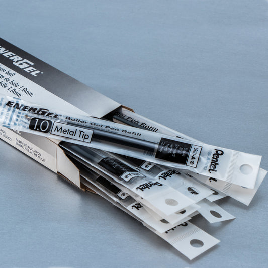 Refill Ink - For EnerGel Gel Pen 1.0mm Metal Tip, Bold, Black Ink (LR10-A)