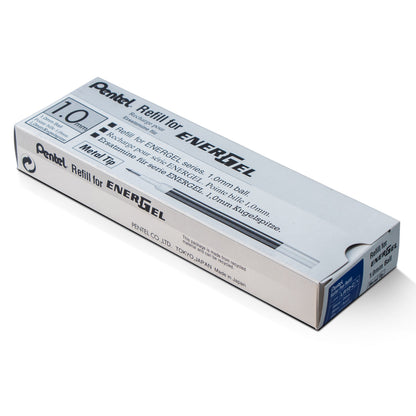 Pentel Refill Ink - For EnerGel Gel Pen 1.0mm Metal Tip, Bold, Blue Ink (LR10-C)